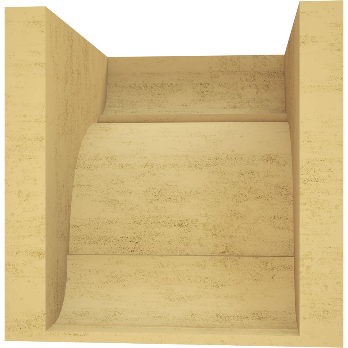 12"W x 12"D x 12"H Wide Bryant Rough Cedar Woodgrain TimberThane Corbel, Primed Tan