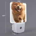 thumbnail image 2 of Balery Happy Fluffy Running Dog Luz Nocturna LED con Sensor Automático, Enchufe con Sensor Crepuscular, Luz Suave de 0.5W para Dormitorio, Pasillo, Baño-UK, 2 of 7