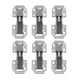 thumbnail image 1 of 6 Pcs Kitchen Cabinet Hinges Cabinet Door Hinges Hidden Door Hinges Hidden Kitchen Hinges Soft Close Kitchen Hinges, 1 of 3