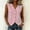 *Red, variant on ClodeEU Women's Striped Sleeveless V Neck Button Top ,Casual Summer Loose Fit Tank A-Black,Women's Plus L