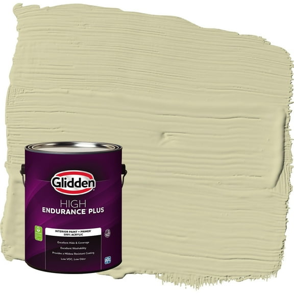 Glidden HEP Canary Grass / Green Eggshell Interior Paint with Primer, 1 Gallon