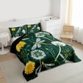 thumbnail image 3 of Castle Fairy Teens Flying Dragonfly Twin Comforter Sets,Chic Floral Daisy Bedding Set, 3 of 8
