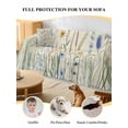 thumbnail image 4 of Spring Floral Couch Cover for 2 Cushion Couch, Summer Flower Botanical Farmhouse Washable Love Seat Sofa Covers Slipcover, Throw Sofa Covers for Pets, Furniture Protector 71"x102", 4 of 9