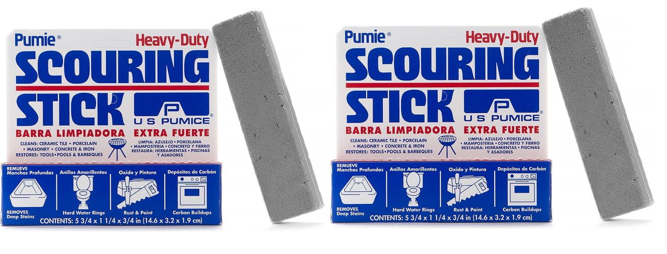 2 Pack Scouring Stick Pumice Heavy Duty Cleaning Stone Household Toilet 