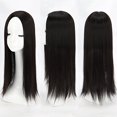 thumbnail image 1 of Perruque Femme Top Cheveux Invisible Naturel pour les Filles Femmes Sans Franges Noir Naturel 55cm, 1 of 1
