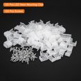 thumbnail image 3 of Uxcell LED Neon Mounting Clips Holder Mounting Bracket Fit 18mm to 20mm Silicone LED Neon Strip Lighting 120 Pack, 3 of 5