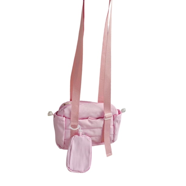 Bolsa de gimnasio, bolsa de lona con cartera extraíble, bolsillo lateral con cordón resistente al agua Rosa