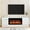 White, variant on Modern TV Stand for Living Room,Entertainment Center with Storage Cabinet Holds up to 75" TVs,Compatible with 36" Electric Fireplaces - Home Theater Organizer (Fireplace Not Included)