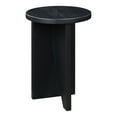 thumbnail image 2 of Moe's Home Collection Grace 14" Round Solid Oak Wood Accent Table in Black, 2 of 10