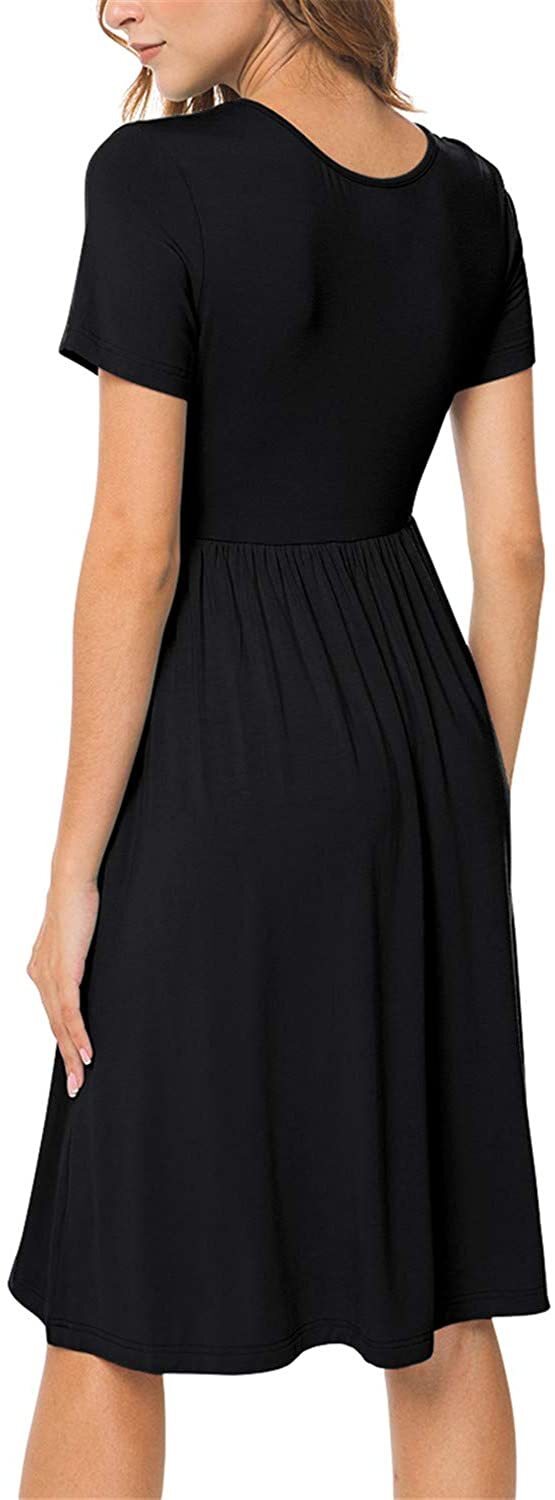 JuneFish Women's Casual Empire Waist Dress with Pockets photo 2