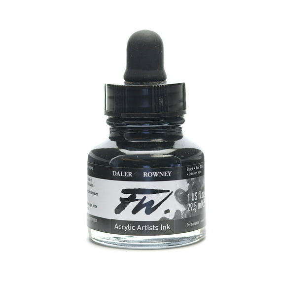 FW Artists' Ink black, 1 oz. (pack of 3)