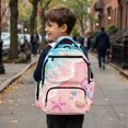 thumbnail image 5 of Xixirimido Beach Starfish Shell Pink Print Kids School Backpack for Girls, 17" Large Capacity Bookbag, Multi Pockets School Bag for Preschool Elementary Middle High School, 5 of 8