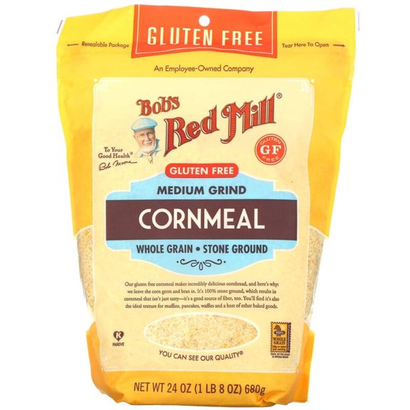 Bob's Red Mill, Medium Grind, Cornmeal, 24 oz Pack of 2