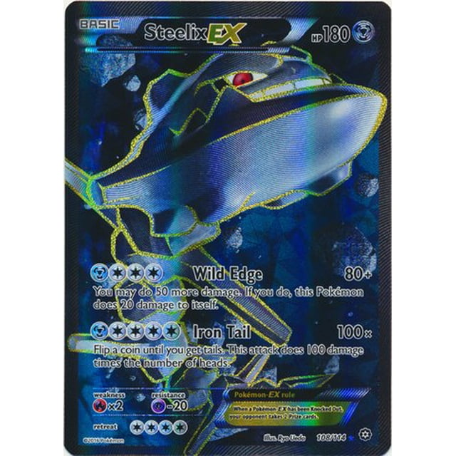 Tarjeta coleccionable Pokémon Steelix-EX XY Steam Siege Holo 108/114