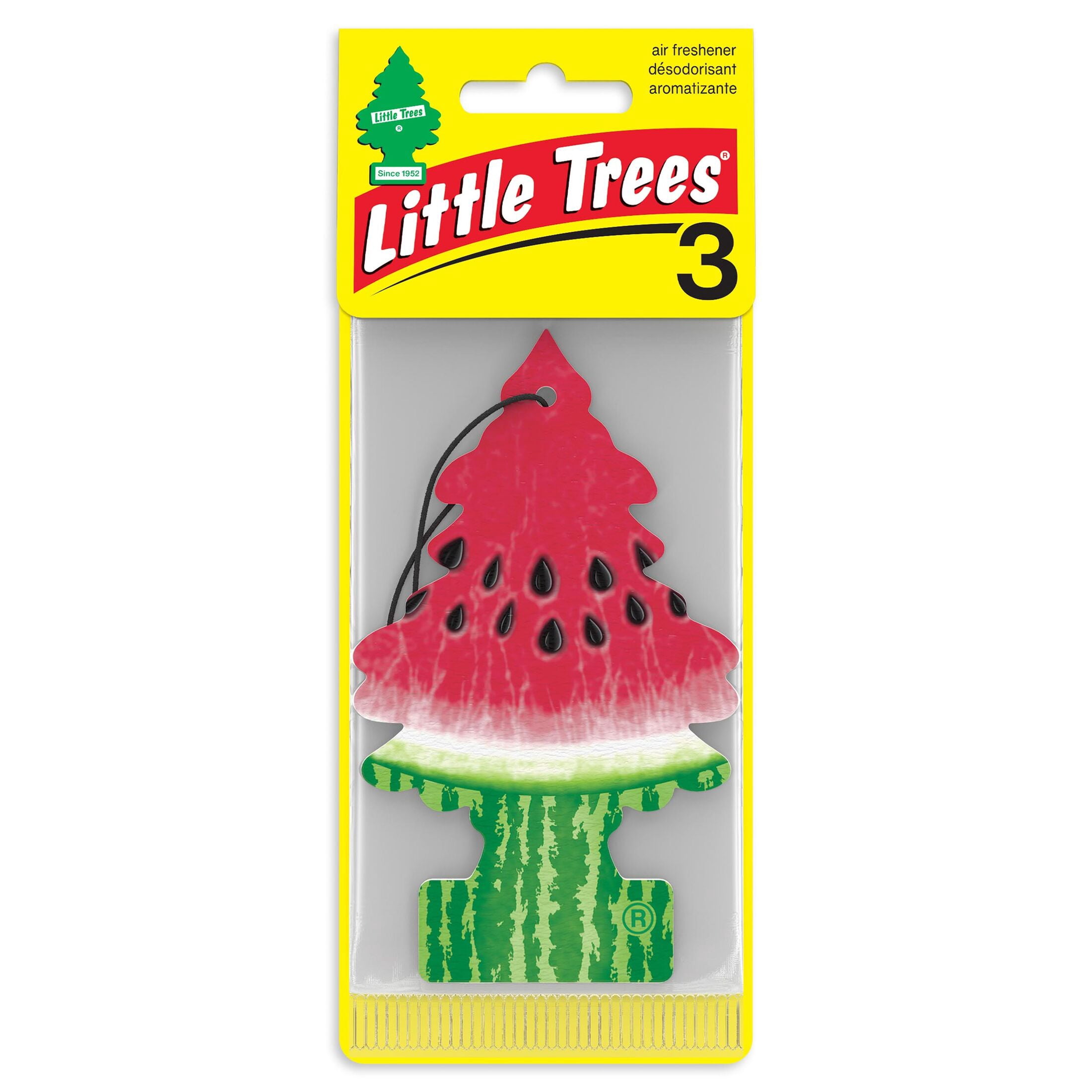 (3 pack) Little Trees Air Freshener Watermelon Fragrance 3-Pack