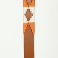 thumbnail image 4 of BAR H EQUINE Western Genuine Leather Dog Collar Embroidered Orange & White, 4 of 6