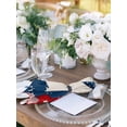 thumbnail image 2 of Boanket 4th of July Cloth Napkins Set of 6, Holiday Napkins for Baby Shower, Red White Blue Striped Independence Day Star Washable Reusable Dinner Napkins for Cocktail Wedding Party, 20 x 20 Inch, 2 of 7