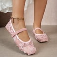 thumbnail image 3 of Women’s Square Toe Flat Shoes, Casual Slip On Comfort Everyday Walking Flats, 3 of 4
