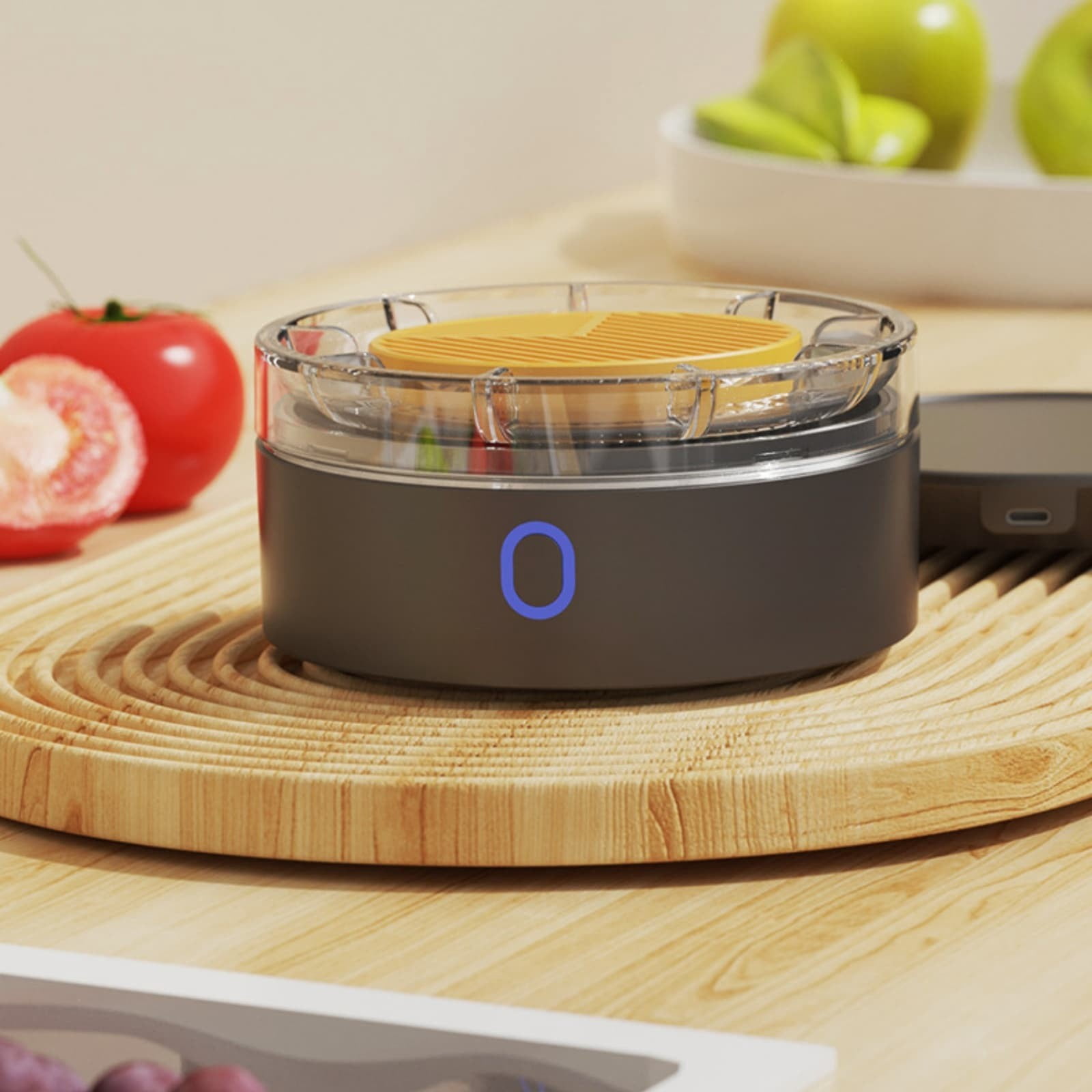 Electric Produce Purifier Portable Rechargeable Fruit and Vegetable Cleaner Cordless Food Washing Machine for Meal Prep Kitchen Home and Travel Use
