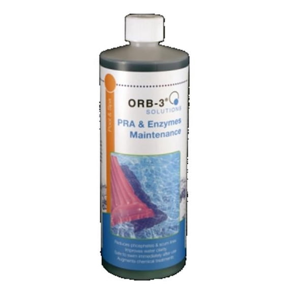 orb-3 n826-000-1q 1 qt pra & enzymes maintenance bottle for pool