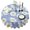 Daisy-44, variant on Round Tablecloth Daisy Print 60 Inch Table Cover Wrinkle Free Fabric Kitchen Dining