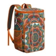 thumbnail image 1 of Cooler Backpack Mandala Ethnic Zen Pattern, Leak Proof Lunch Backpack, Tribal Abstract Floral Design Bag for Outdoor Beach Camping, 1 of 6