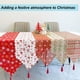 thumbnail image 4 of 2 suministros de decoración navideña, banderas de mesa con estampado de lino, adornos de decoración de mesa, manteles individuales, 4 of 5