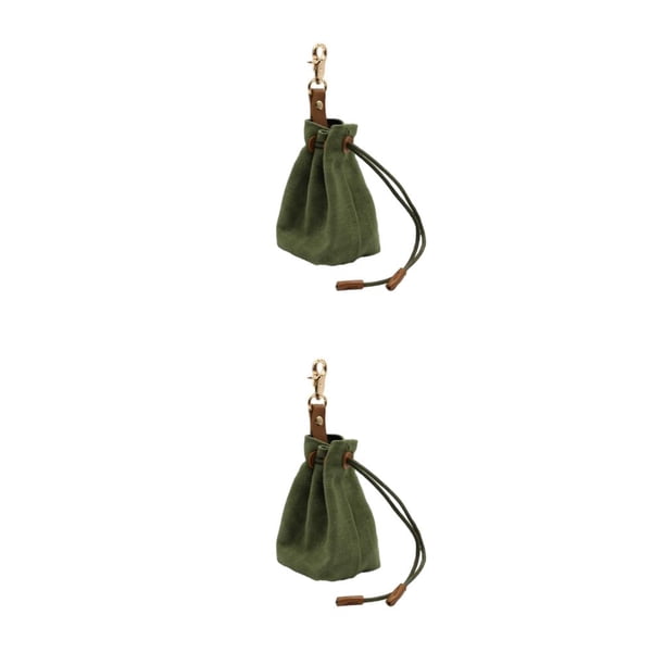 Greeniant Bolsa de regalo para perros pensativa para sesiones de entrenamiento fáciles, bolsa de entrenamiento para mascotas, duradera, fácil Aceituna 1 2piezas
