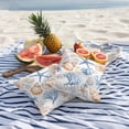 thumbnail image 5 of Outdoor Pillow Cover Beach Marine Life Set of 2 Waterproof Throw Pillowcases Starfish Shell Coral Decorative Patio Furniture Pillows for Couch Garden Indoor & Outdoor Use, 5 of 9