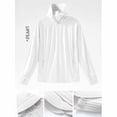 thumbnail image 2 of Zivyakyron Lightweight Wind Breaker Jackets Mens Zip up Rain Long Sleeve Quick Dry Loose Jackets Plain Hooded Outdoor White XL, 2 of 7