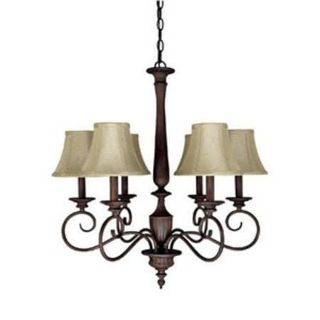 capital lighting 3146mz 423 hammond 6 light chandelier with fabric