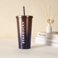 thumbnail image 1 of Starbucks Bouteille Isotherme en Acier Inoxydable à Double Paroi 473ml avec Paille, 1 of 2