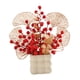 thumbnail image 3 of Florero de flores artificiales para Festival de Primavera, adorno bonsái Feng Shui, decoración de mesa para regalo de felicitación multifuncional Estilo B, 3 of 8