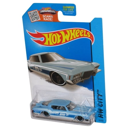 Hot Wheels HW City 1971 Buick Riviera (2013) Blue Die-Cast Toy Car 15/250