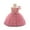 Light pink, variant on Toddler Girls Sleeveless Bowknot Flower Dress Elegant Tulle Party Gown for Birthday Wedding Christmas