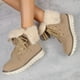 thumbnail image 4 of Zapatos para mujer, de tacón bajo, de piel nobuk, gruesos, hasta media pantorrilla, botas de nieve/algodón, zapatillas para correr, botas vaqueras., 4 of 8