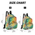thumbnail image 2 of FORMRS Mini Backpack Purse for Women Travel Daypack Casual Shoulder Bag, Colorful Plants, 2 of 7