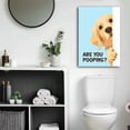 thumbnail image 6 of Funny Dog Cat Bathroom Canvas Wall Art Are You Pooping Poster Cute Animal Poster  Canvas Print Artwork for Toilet Nursery Decor, 6 of 7
