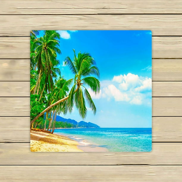 ABPHQTO Beautiful Beach View Of Nice Tropical Beach Towels ...