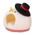 thumbnail image 2 of Dongrere Snowman Pet Bed: Semi-Enclosed Washable Dog & Cat Bed for Christmas, Warm Winter Sleeping Pad for Small Pet, 2 of 6