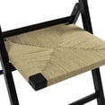 thumbnail image 5 of JONATHAN Y Kiawah Coastal Modern Woven Seagrass Teak Wood Folding Chair, Black (Set of 2), FLD1002C-SET2, 5 of 6