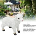 thumbnail image 4 of LUU-Sheep Statues Resins, Goat Lamb Statue Resins Garden Farm Animal Sheep Statue Super Cute Garden Sculpture Lying and Standing Sheep Garden Ornaments for Garden Decor Wedding Party_SAI, 4 of 7