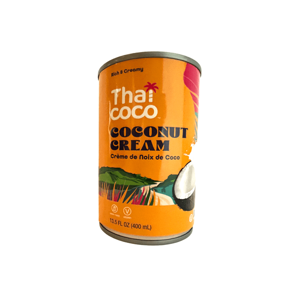 Thai Coco Brand Canned Coconut Cream 21-22% Fat (EO Lid)