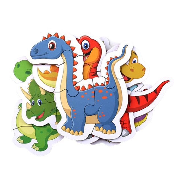 Puzzle Children's Early Education Cognition Dinosaur Transportation Marine Animal Puzzle Educational Toys for Baby Boy Gift heqiyong LED