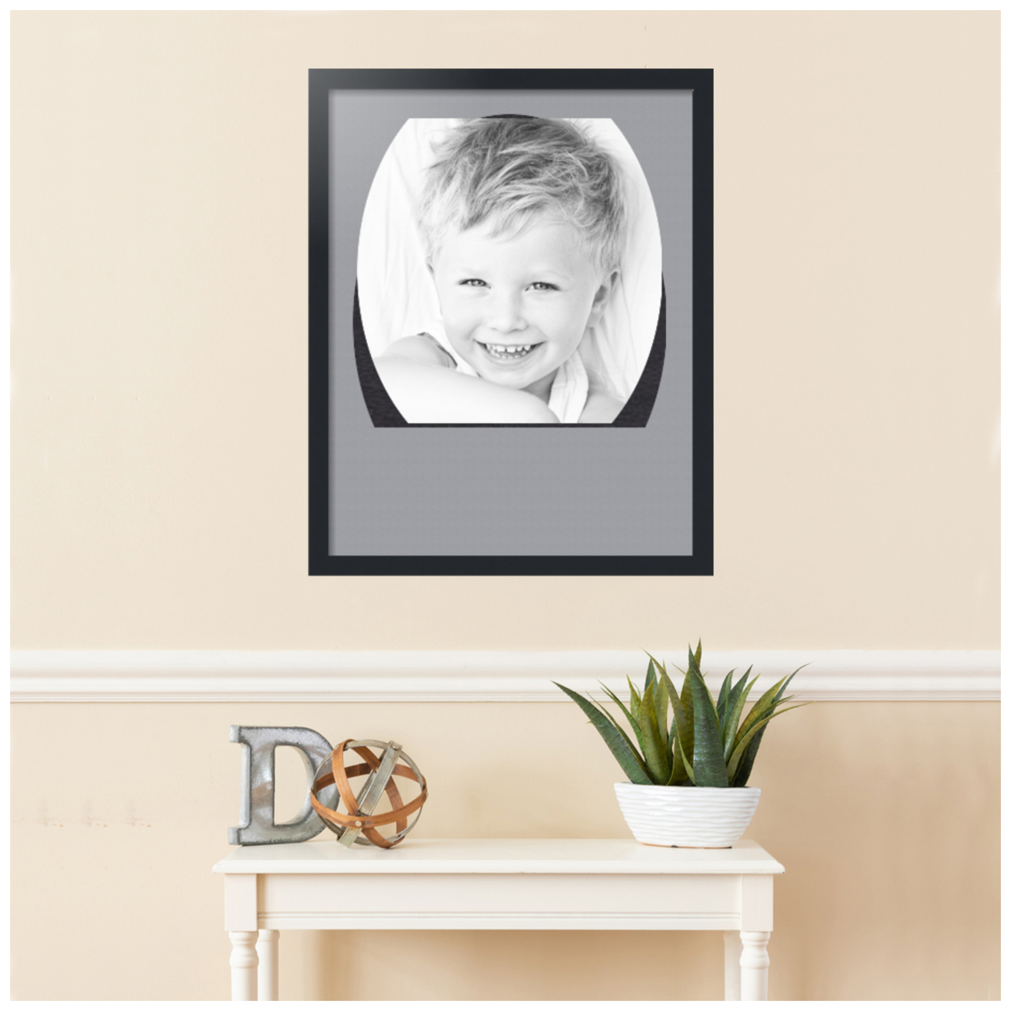 ArtToFrames Collage Photo Picture Frame with 1 - 18x24" Openings, Framed in Black with Silver and Black Mats (CDM-3926-1494)