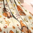 thumbnail image 3 of Autumn Fall Gnomes and Leaves Pattern Blanket,Comfortable Soft Flannel Throw Blanket,All Season,Warm Lightweight Blankets for Sofa Bed Couch Living Room Chair,30"x40", 3 of 4