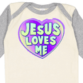 thumbnail image 4 of Inktastic Jesus Loves Me Boys or Girls Long Sleeve Baby Bodysuit, 4 of 5