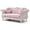 PinkMaterial, variant on Passion Furniture Hollywood 68 in. Pink Velvet Chesterfield Loveseat with 2-Throw Pillow