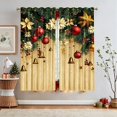 thumbnail image 4 of Christmas Blackout Curtains, 2 Panel Holiday Window Curtain Set, Light Blocking Window Drapes, Seasonal Home Window Decor, 23.6x59 inch, 4 of 6