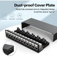 12Port Patch Panel CAT7 Keystone Patch Panel Shielded Network Patch ...